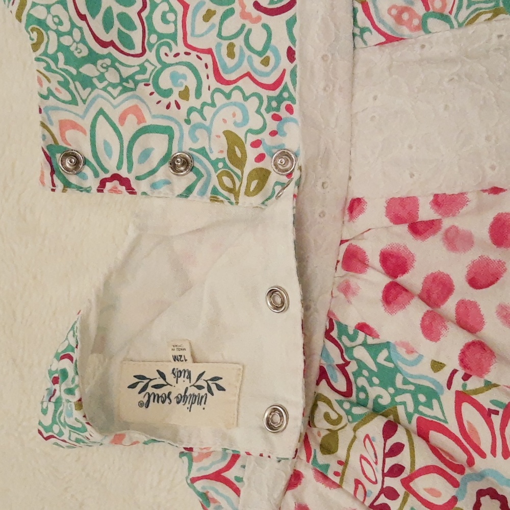 Patchwork Infant Dress Boho Indie Fairy Fairycore Cottagecore - Picture 4 of 5